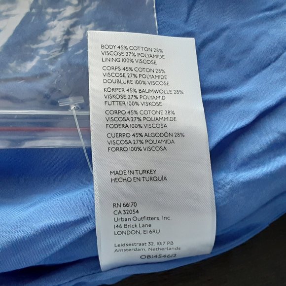 NWT Meave Blue Lace Tie Front + Open Back Blouse - size 10 - Picture 8 of 9